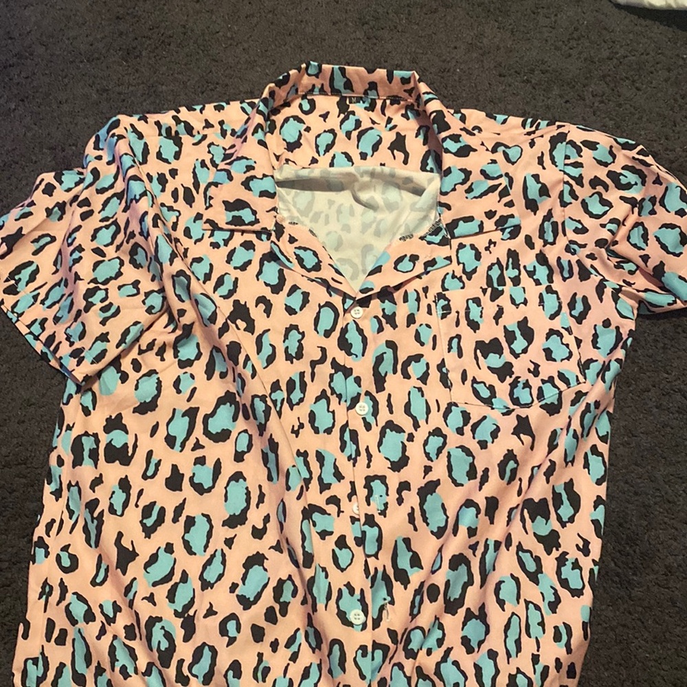 Cheetah Button Up